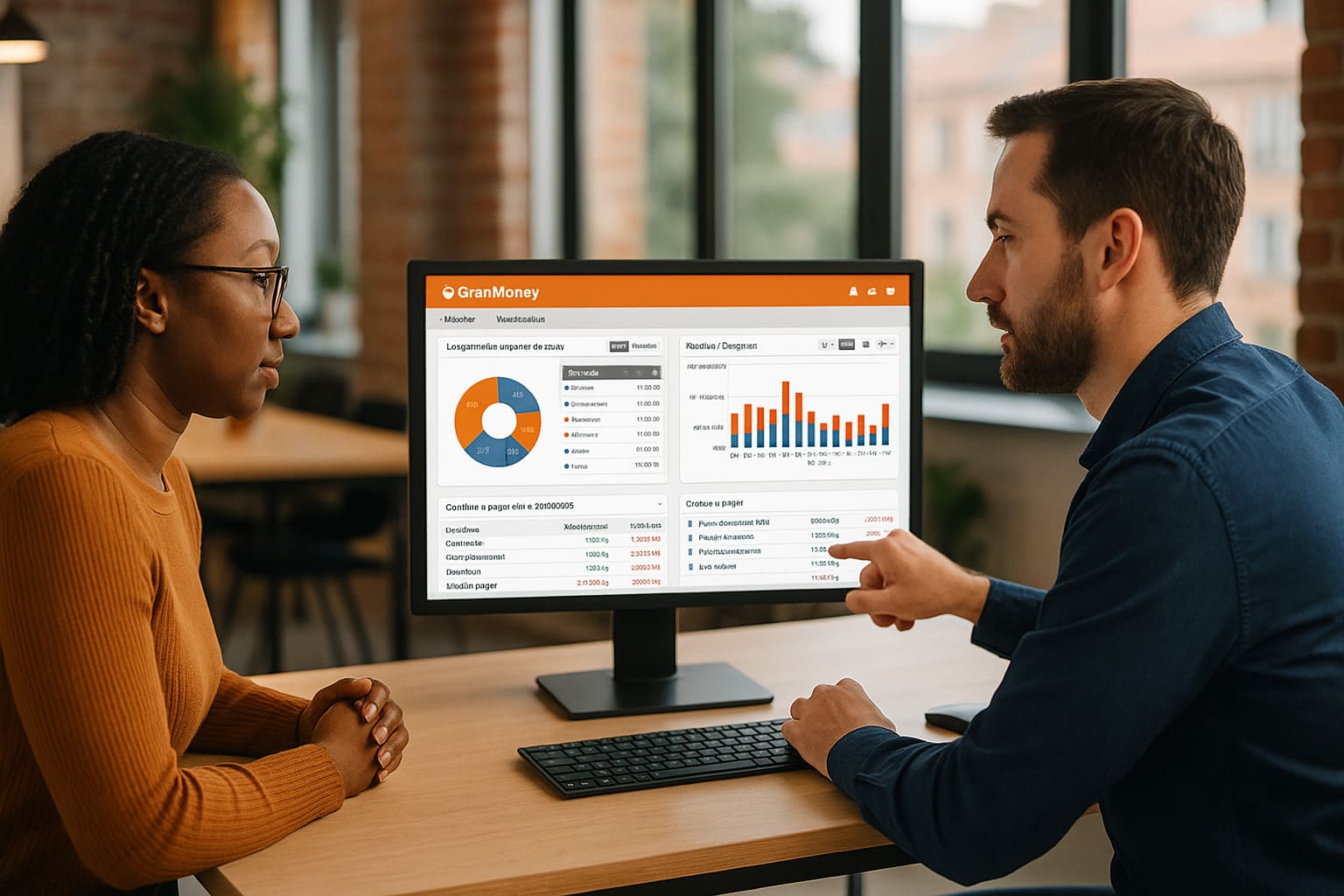 Empresário analisando relatórios financeiros