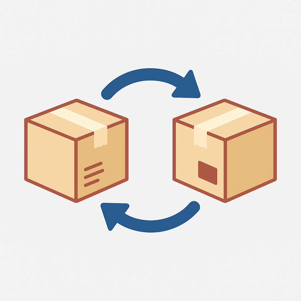 Transferência de produtos e estoque entre contas
